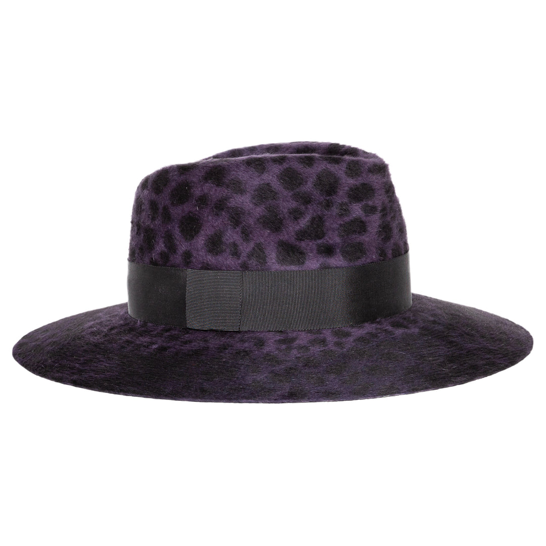 Leopard Print Fedora - Purple – byvanjajocic